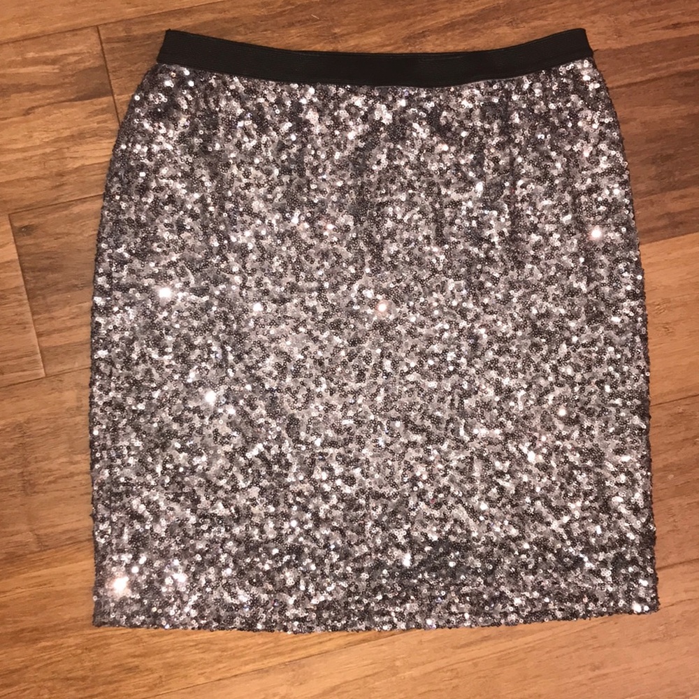 Skies are Blue Sequin Skirt